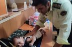 نجات نوزاد ۳ ماهه توسط افسر پلیس خرم‌آبادی